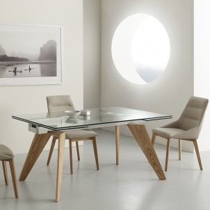 Table Modern Extension Glass "Venezia" Table Modern Extension Glass "Venezia"